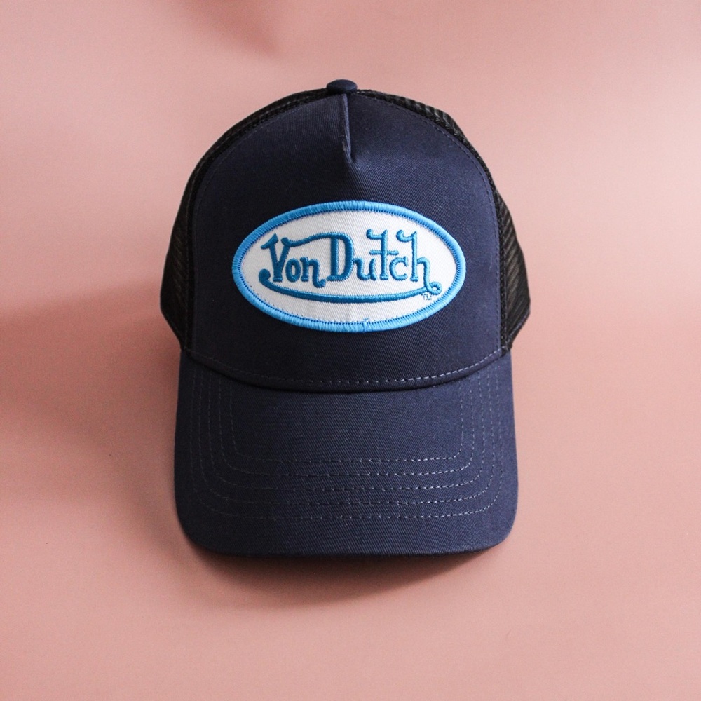 NEW - Von Dutch Navy and Black Trucker Hat
